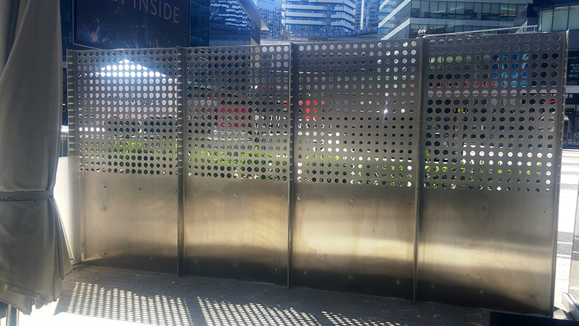 Wind Screens, Aria Restaurant