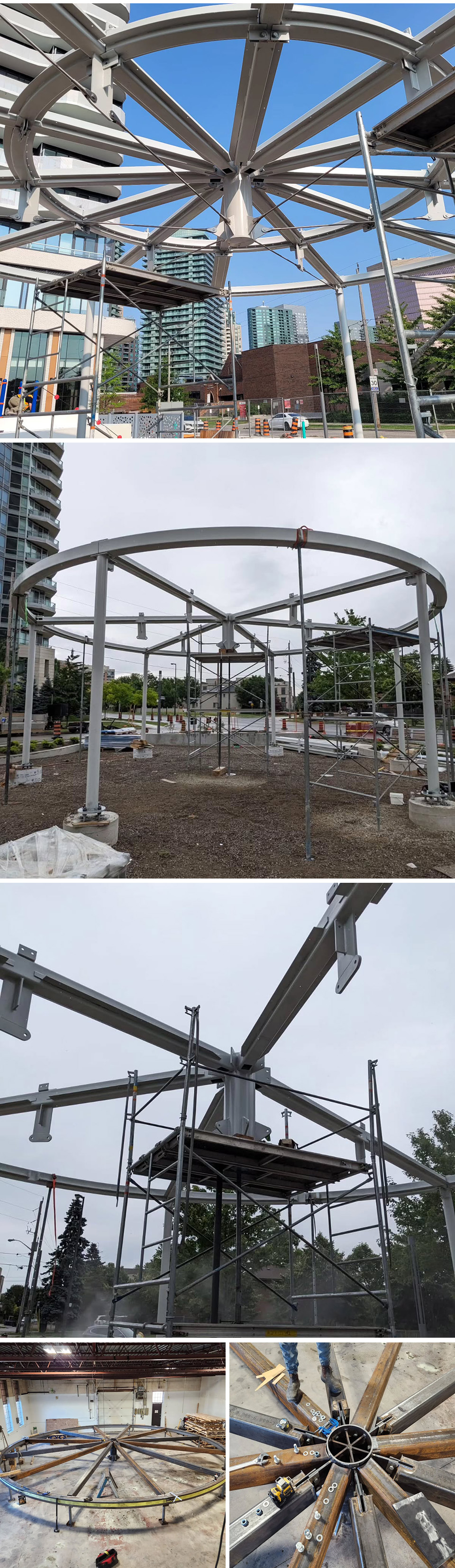 Holmes Park, North York - shade structure, public park