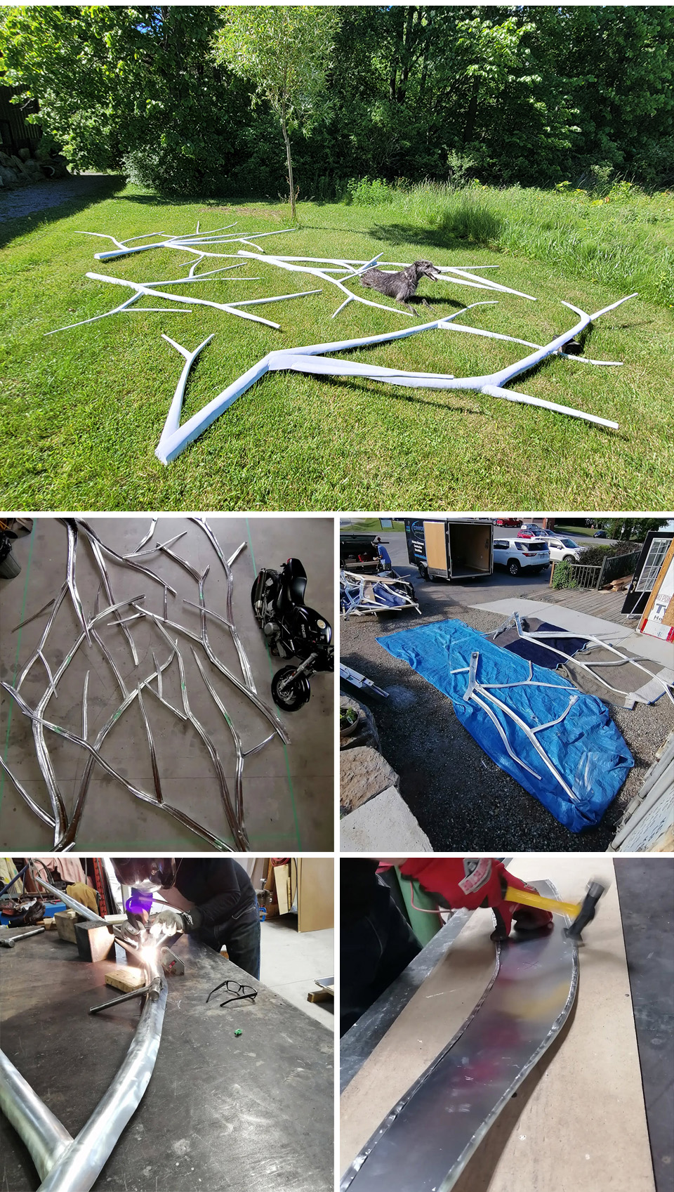 custom lighting feature, Belong Restaurant & Cafe, Sharbot Lake