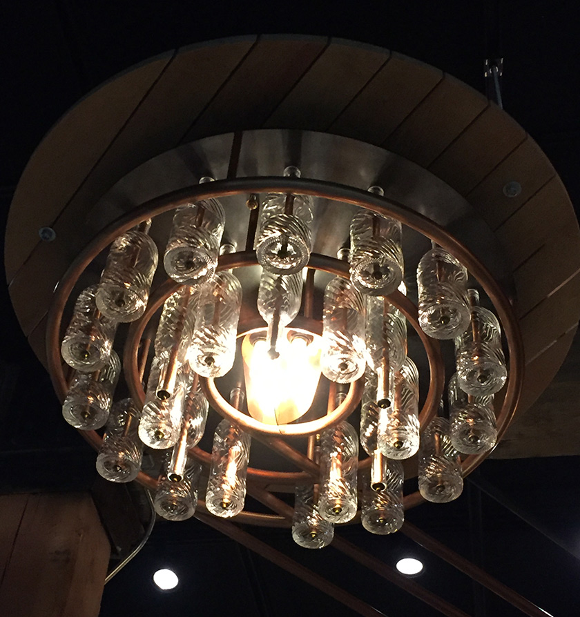 Light fixtures, Spirit of York Distillery, Distillery District, Toronto